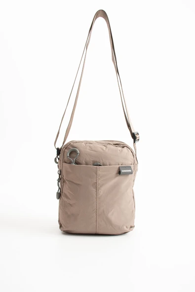 Unisex 4 Bölmeli Suya Dayanıklı Paraşüt Kumaş Omuz Çantası SI-6033  Vizon ürün görseli 1