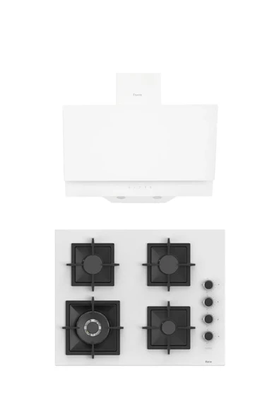Ferre MEGA SERİSİ 2'Lİ ANKASTRE SET OCAK+DAVLUMBAZ (D017-SC406) ürün görseli 1
