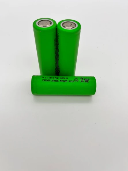Yenilenmiş Tenpower ICR20650 Li-Ion Pil 2600 mAh 3.6V 30A Pil ürün görseli 1
