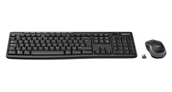 Logitech MK270 Kablosuz USB Türkçe Q Klavye Mouse Seti Siyah - Resim 2