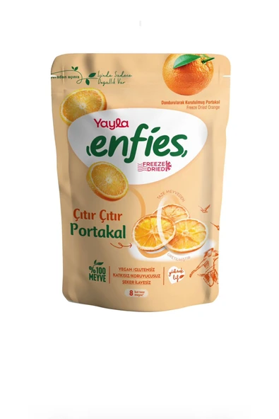 YAYLA ENFİES FREEZE DONDURULARAK KURUTULMUŞ ÇITIR PORTAKAL 20 GR ürün görseli 1