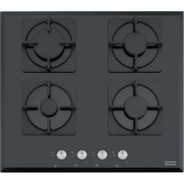 Ocak Glass Lınear Square Fhns 604 4g Bk C Sıyah Cam(4 Göz Gazlı) ürün görseli 1