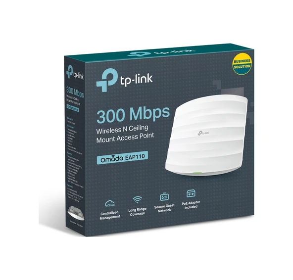 TP-Link EAP110 300 Mbps 2.4 Ghz Tavan Tipi Access Point - Resim 4