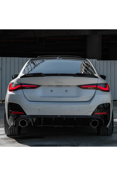 ROAL TUNİNGBMW 4 Serisi G26 Grand Coupe M-Pack / M440i 2021+ modelleriyle uyumlu arka difüzör. ürün görseli 1