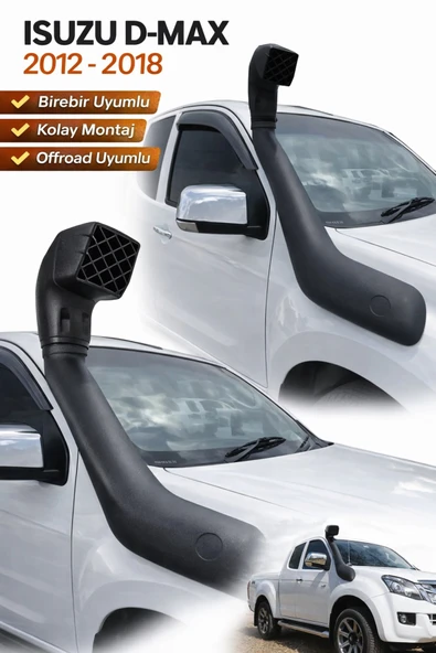 ROAL TUNİNGIsuzu D-Max 2012-2018 Birebir Uyumlu Aktif Hava Girişli OEM İthal Snorkel ürün görseli 1