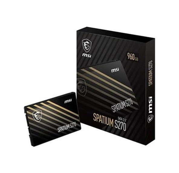 Msı 960gb Spatıum S270 500-450mb/s Ssd Sata-3 Disk ürün görseli 1