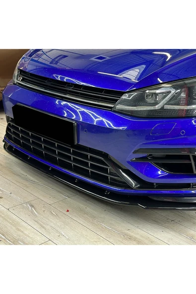 ROAL TUNİNGVW Golf 7.5 R (2017-2020) Uyumlu Ön Lip - ABE / TÜV Onaylı - Parlak Siyah (Piano Black) ürün görseli 1