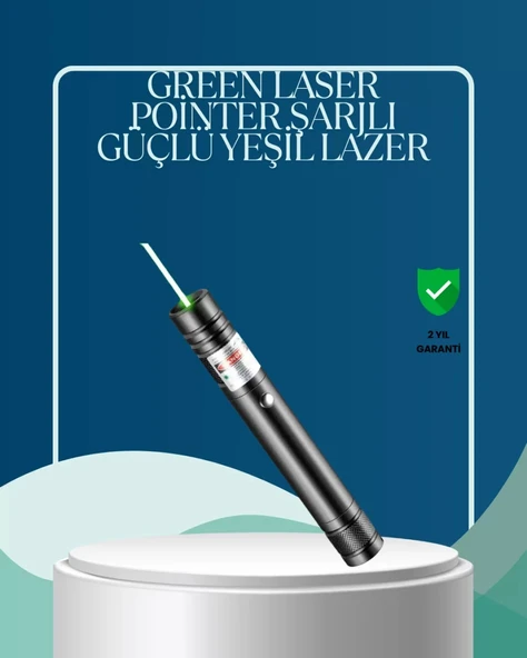 Nevamel® Profesyonel Kullanım İçin 5000mW Yeşil Lazer İşaretleyici ürün görseli 1