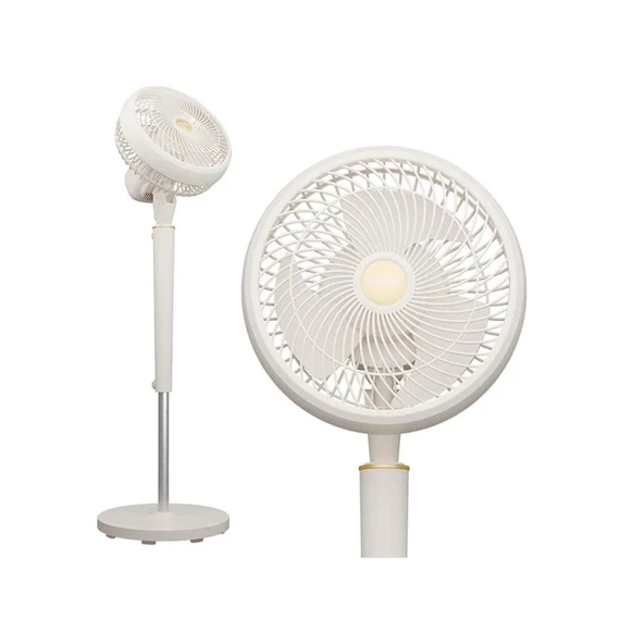 Everest Fan12 Dynabreeze 9'' 70 Watt 3 Hız Kademeli 2000rpm Çift Motorlu Vantilatör Krem Gold ürün görseli 1