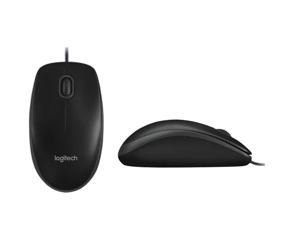 Logitech MK120 Kablolu Q Klavye Mouse Set Siyah - Resim 4