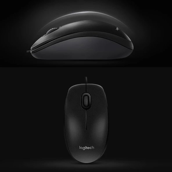 Logitech M90 USB Optik Kablolu Mouse Siyah - Resim 7
