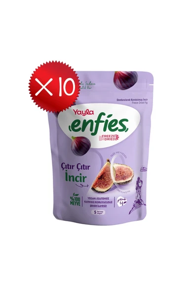 Yayla Enfies Freeze Dried İncir 20 g x 10 Adet ürün görseli 1