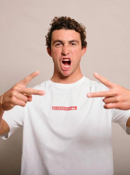 Quiksilver Yazı Baskılı Erkek Tişört EQYZT08207 ürün görseli 1