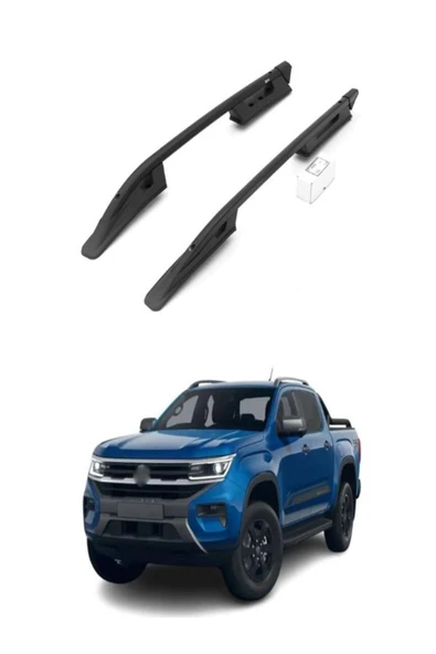 ROAL TUNİNGVolkswagen Amarok 2022+ Birebir Uyumlu Falcon Siyah Tavan Çıtası ürün görseli 1