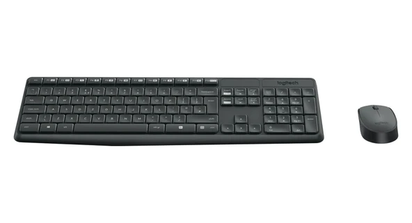 Logitech MK235 Multimedya Q Klavye Mouse Set Siyah - Resim 2
