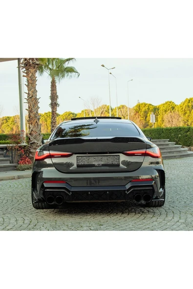 ROAL TUNİNGBMW 4 Serisi G22 Coupe & M4 G82 (2020+) Uyumlu Bagaj Üstü Spoiler - Gloss Black ürün görseli 1
