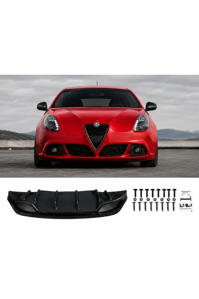 ROAL TUNİNGAlfa Romeo Giulietta Arka Difüzör 2010-2020 Modeller Arası Birebir uyumlu ürün görseli 1
