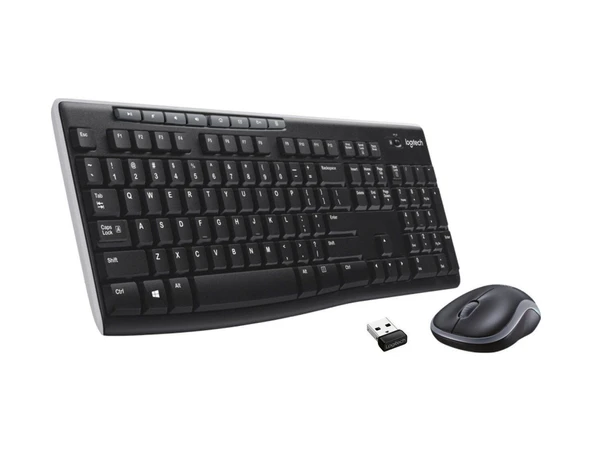 Logitech MK270 Kablosuz USB Türkçe Q Klavye Mouse Seti Siyah - Resim 3