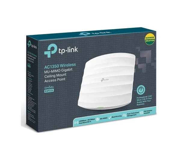TP-Link EAP225 AC1350 1350 Mbps 5 Ghz Tavan Tipi Kablosuz Access Point - Resim 4