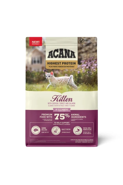 Acana Highest Protein Kitten Yavru Kedi Maması 1,8 Kg ürün görseli 1