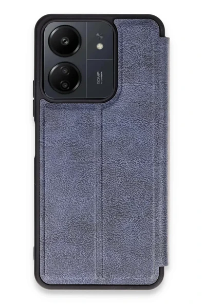 Newface Xiaomi Redmi 13C Kılıf Flip Cover - Lacivert ürün görseli 1