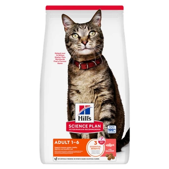 Hill's  Somonlu Yetişkin Kedi Maması 1.5 KG ürün görseli 1