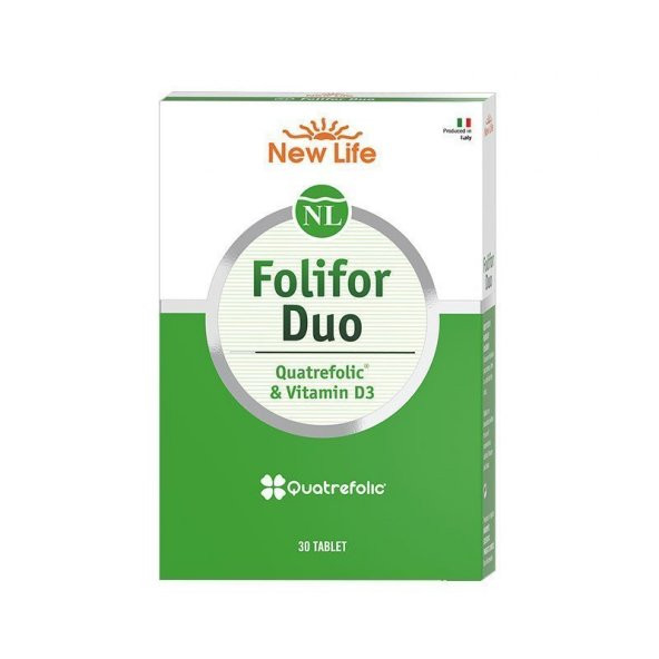 New Life Folifor Duo Vitamin D3 & Quatrefolic - 30 Tablet ürün görseli 1