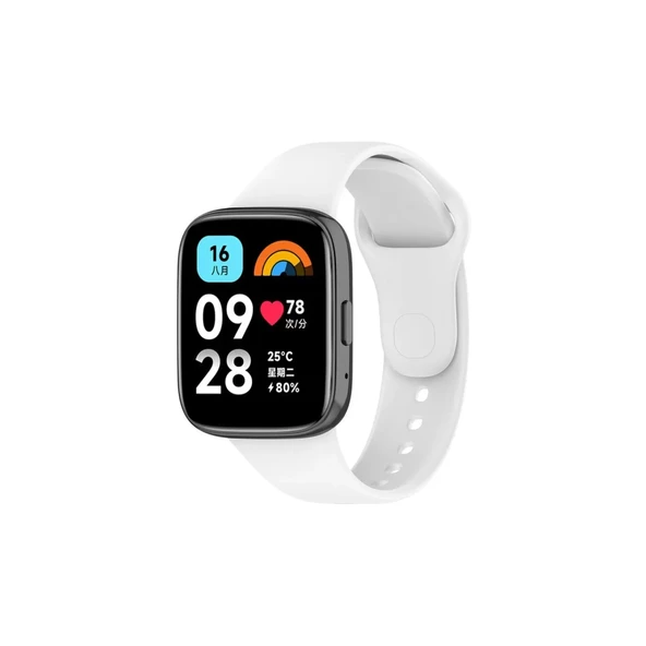 Newface Xiaomi Redmi Watch 3 Active Klasik Kordon - Beyaz - Resim 3