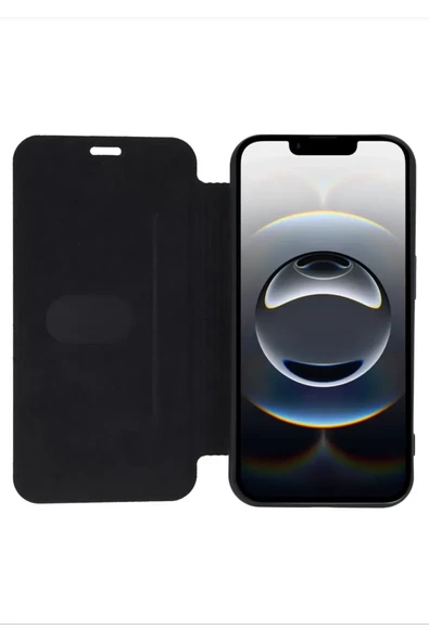 Newface Apple iPhone 16E Kılıf Flip Cover - Lacivert - Resim 2
