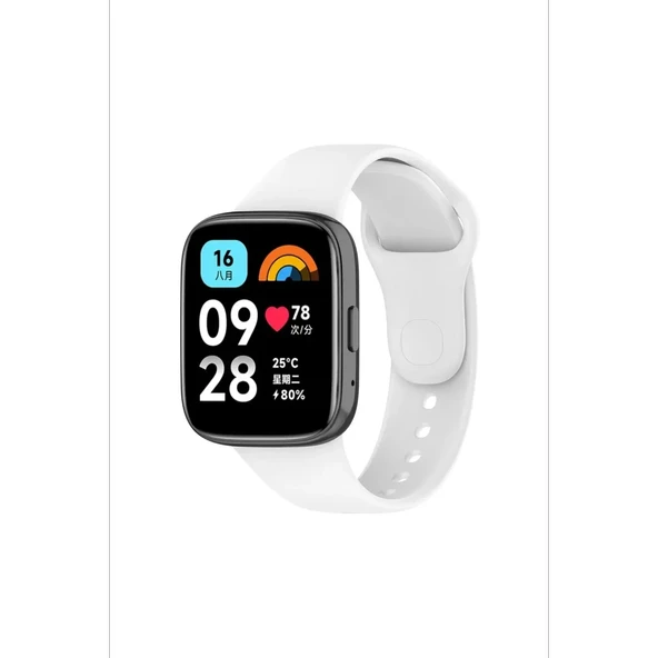 Newface Xiaomi Redmi Watch 3 Active Klasik Kordon - Beyaz - Resim 2