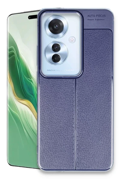 Newface Oppo Reno 11F Kılıf Auto Focus Kapak - Lacivert ürün görseli 1