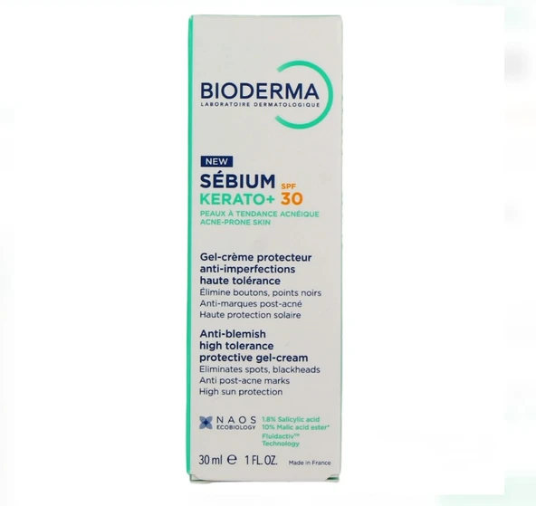 Bioderma Sebium Kerato+ SPF30 Gel-Creme 30ml ürün görseli 1