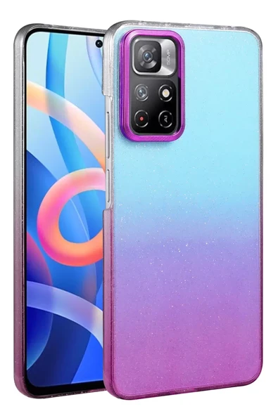 Newface Xiaomi Redmi Note 11 Pro Glossy Kapak - Mor ürün görseli 1