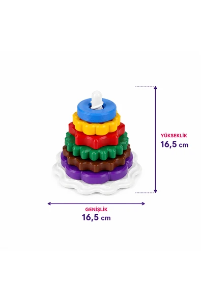 PAPAYA Montessori Renk ve Şekil Eşleştirme Oyunu 1+ Yaş Eğitici Oyuncak Zeka ve Motor Gelişim Seti - Resim 2