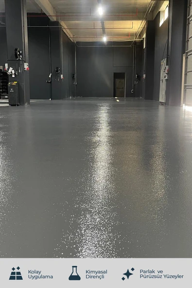 Floorix Epoxy Paint SF-100 - Mavi 20kg - Resim 4