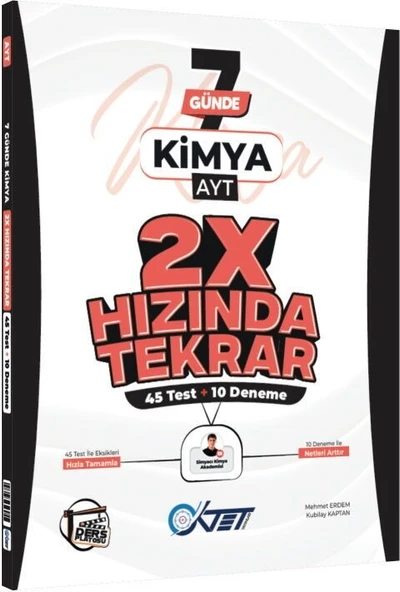 AYT Kimya Ders Platosu 7 Günde 2X Hızında Tekrar Deneme Oktet Yayınları ürün görseli 1