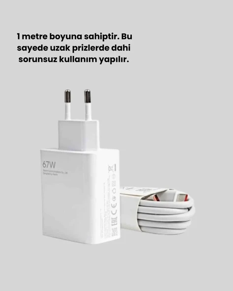 Nevamel® 67 Watt Type C Turbo Şarj Seti - Resim 2