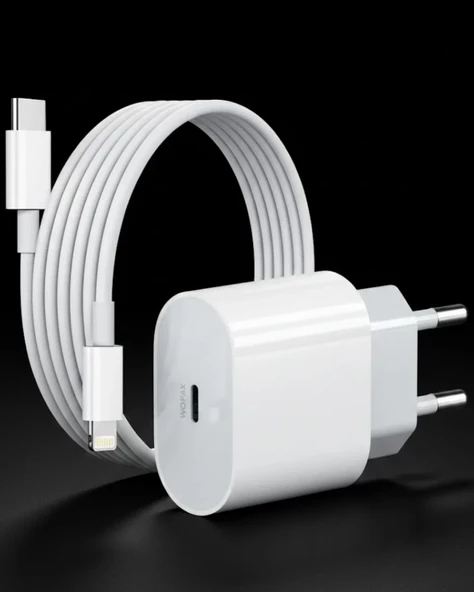 Nevamel® iPhone 14 13 12 11 Uyumlu 20W Hızlı Şarj Adaptörü Lightning Kablo Seti ürün görseli 1