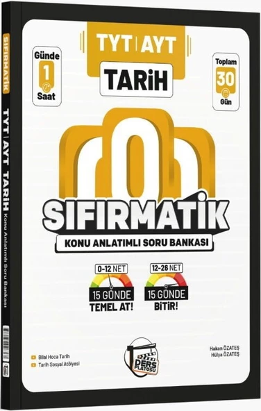 TYT AYT Tarih Sıfırmatik Konu Anlatımlı Soru Bankası Ders Platosu ürün görseli 1