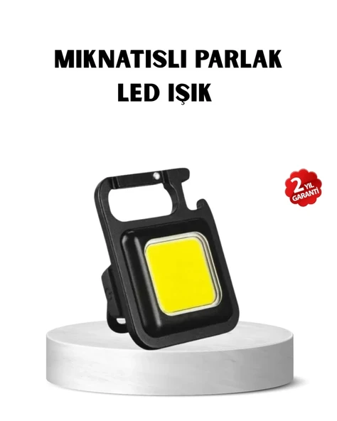 Nevamel® USB Type-C Şarjlı Mini Fener – Manyetik Katlanabilir ve Şişe Açacaklı Tasarım ürün görseli 1