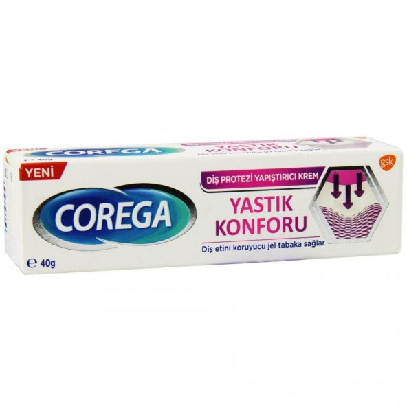 Corega Yapıştırıcı Krem 40 gr Yastık Konforu ürün görseli 1