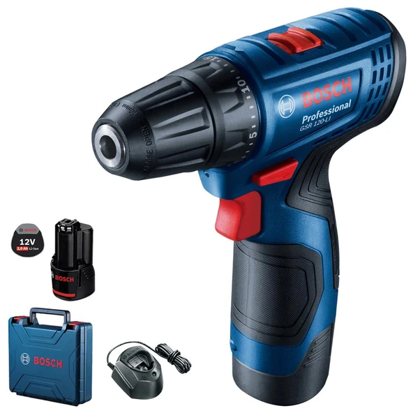 Bosch GSR 120-LI (2x2.0 Ah; Plastik) Vidalama Makinesi ürün görseli 1