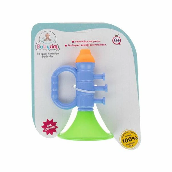 URT038-007 BABYCİM TRAMPET SESLİ ÇINGIRAK -BRL ürün görseli 1