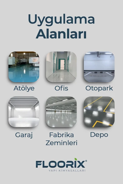 Floorix Epoxy Paint SF-100 - Beyaz 20kg - Resim 5