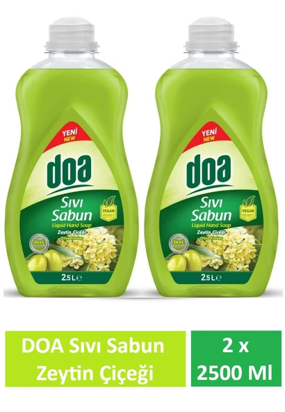 Doa Sıvı Sabun Zeytin Çiçeği 2.5 Lt x 2 Adet ürün görseli 1