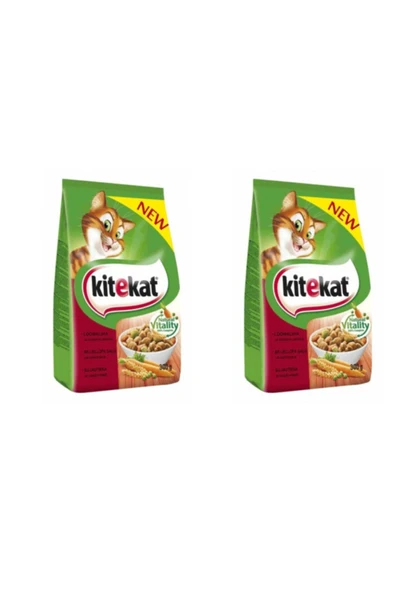 Kitekat 300 Gr Sığırlı Ve Sebzeli Kuru Tam Kedi Maması X2 ürün görseli 1