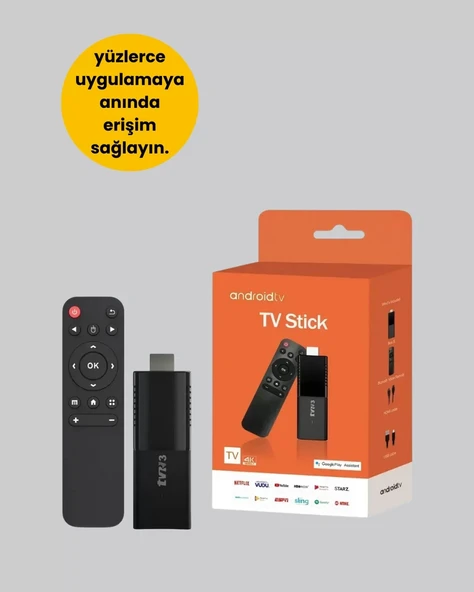 Nevamel® Android TV Stick WiFi ve Bluetooth Bağlantılı - Resim 5