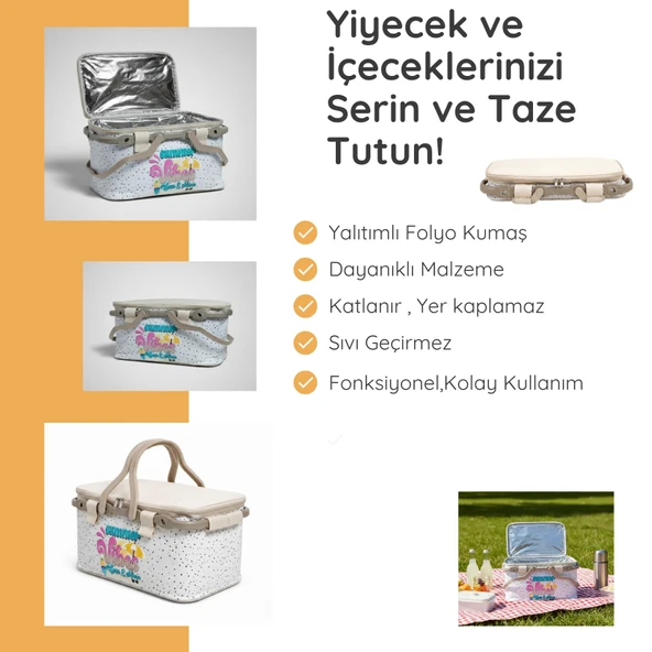 20 LT Piknik Sepeti ( 1113 Picnic Bag  ) - Resim 2