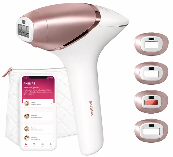 Philips Lumea Ipl Hair Removal 9900 BRP958,BRI947Lazer Epilasyon Cihazı 4 Akıllı Başlık(KABLOLU/KABLOSUZ)Çanta Hediyeli) ürün görseli 1
