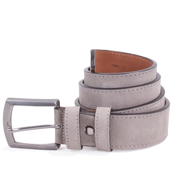 Dagoster DMK26-464DG Gri 4 cm Hakiki Deri Erkek Kemer ürün görseli 1
